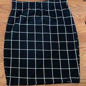 Black A-Line skirt